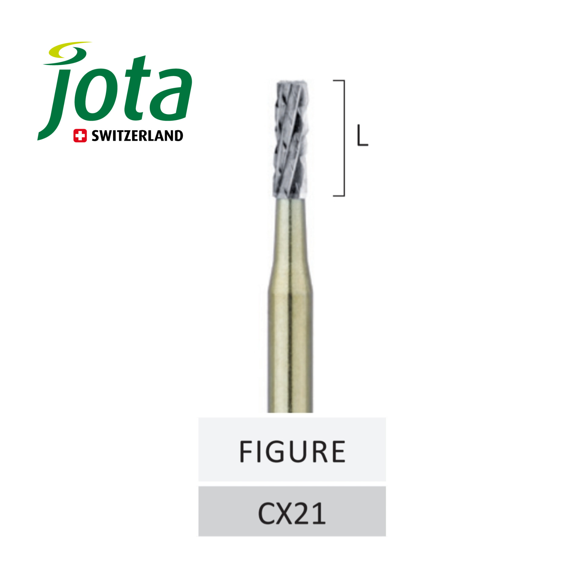 فرز کارباید برش روکش های فلزی و سرامیکی CROWN CUTTER مخصوص توربین جوتا JOTA کد CX21.FG