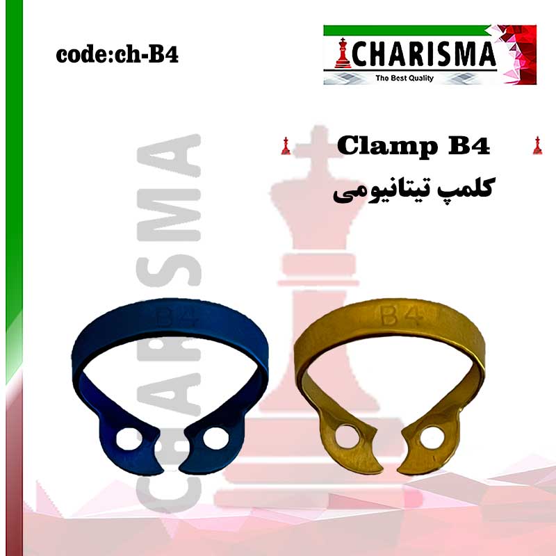 کلمپ رابردم B4 تیتانیومی کاریزما CHARISMA کد Clamp B4
