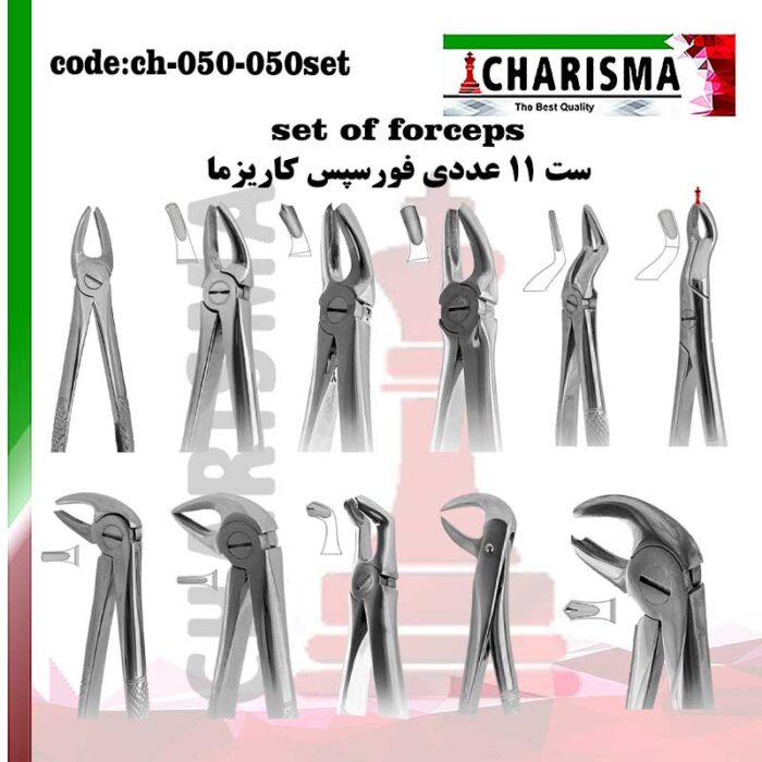 ست فورسپس بزرگسال کاریزما CHARISMA کد ch-050-set 050