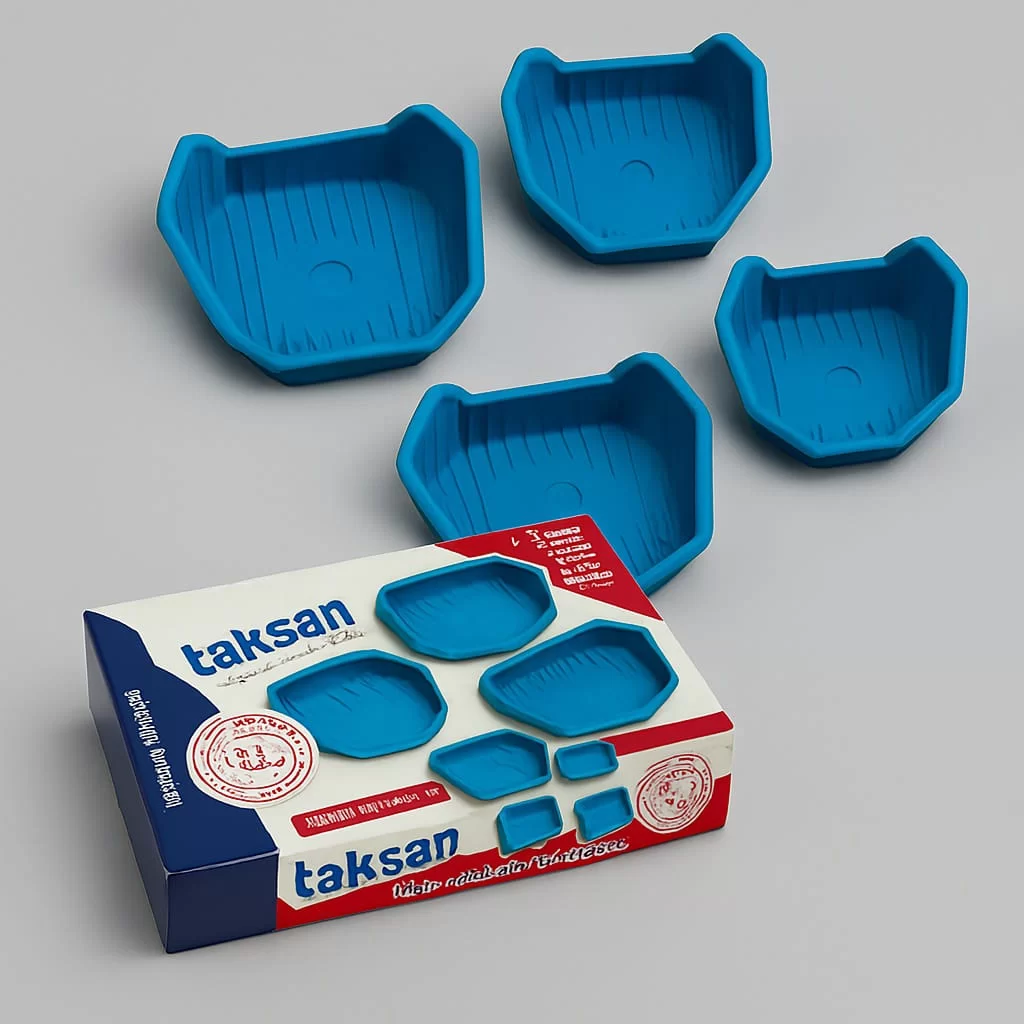 کست لاستیکی آبی تکسان