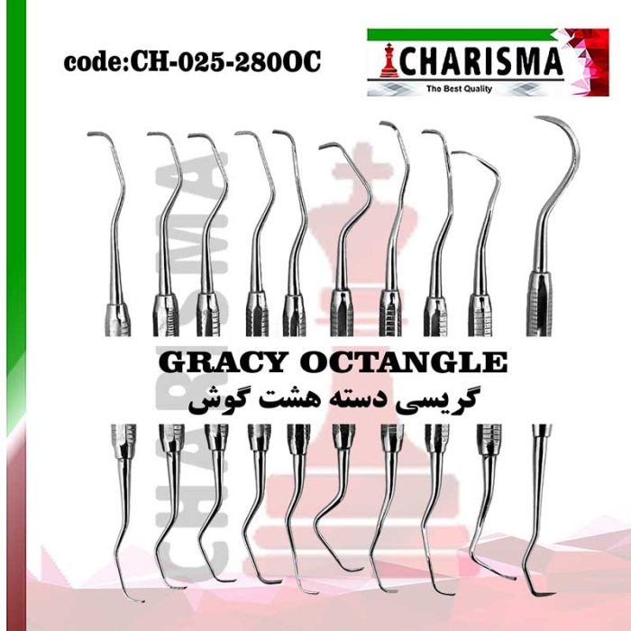 گریسی دسته هشت گوش کاریزما CHARISMA کد ch-025-280oc
