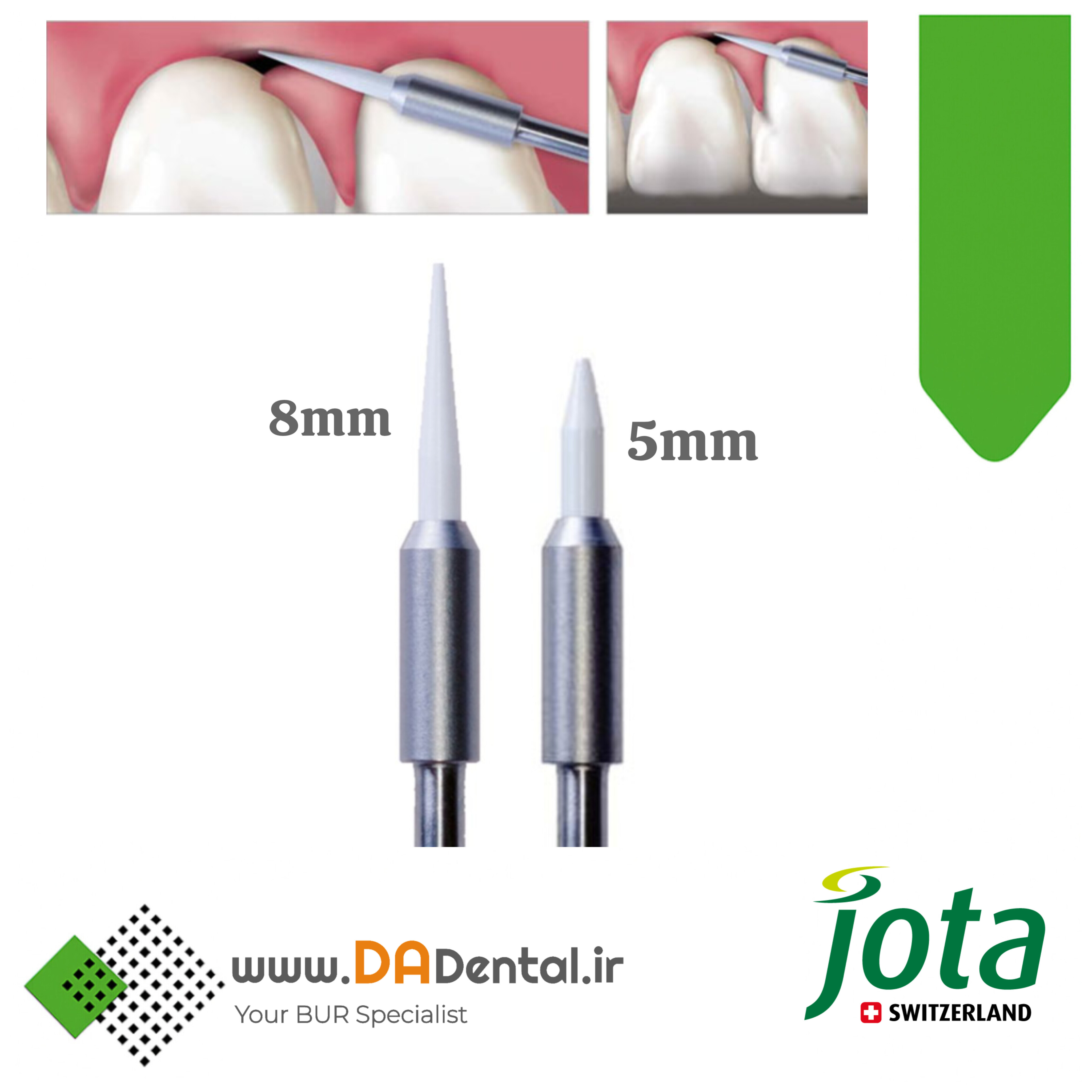 فرز سرامیکی جراحی لثه مخصوص توربین جوتا JOTA