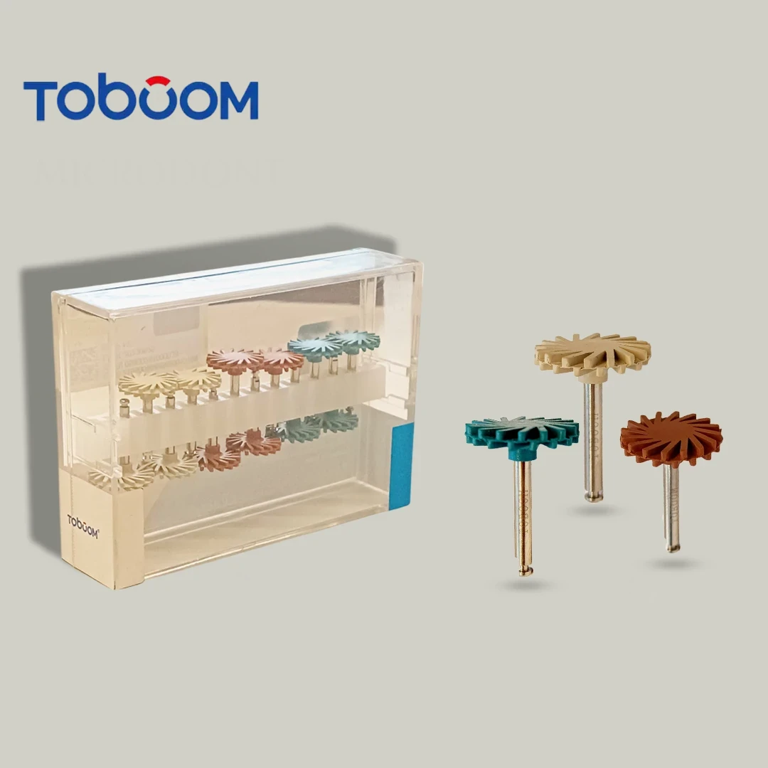 کیت دیسک خورشیدی رزین کامپوزیت 12عددی – Rubber Polisher kit TOBOOM
